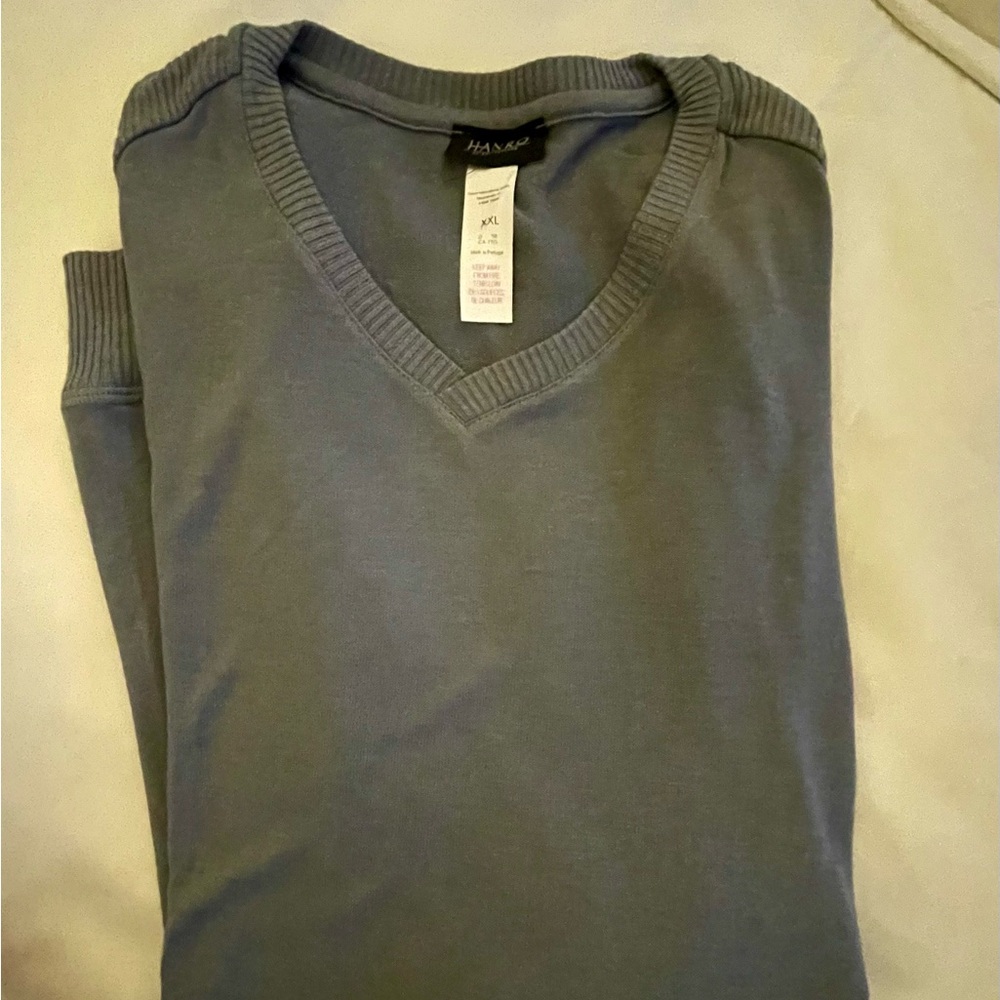 Hanro grey thin pullover XXL